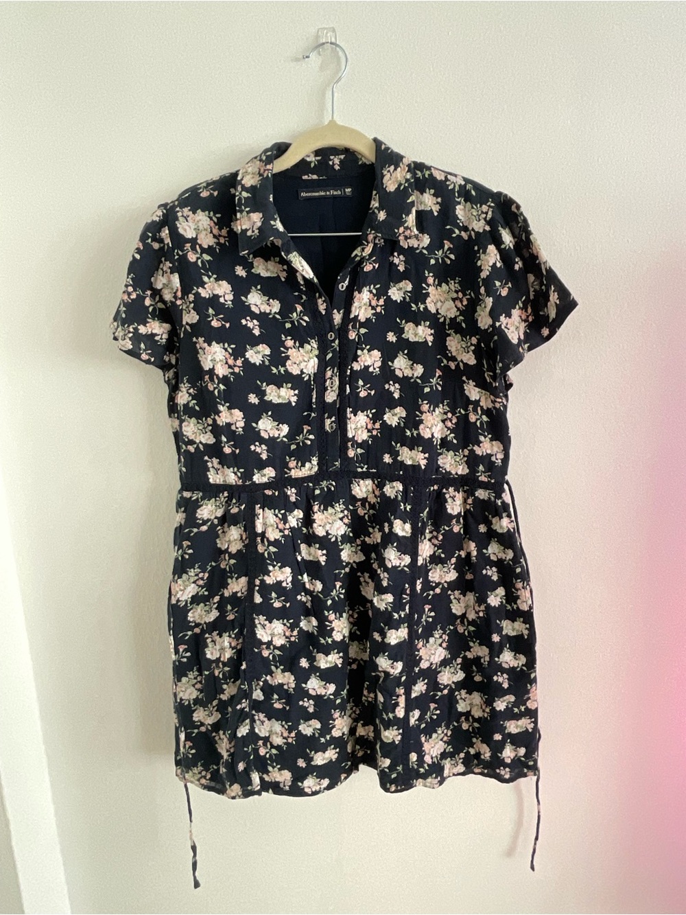 Abercrombie & Fitch Black Floral Mini Dress